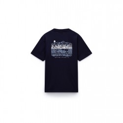 тениска,мъжки,тениски,napapijri,graphic,t,shirt,navy,176