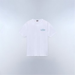Мъжка тениска Napapijri Graphic T-shirt Mens - White MQL мъжка,тениска,мъжки,тениски,napapijri,graphic,t,shirt,mens,white,mql