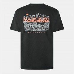 мъжка,тениска,мъжки,тениски,napapijri,graphic,t,shirt,mens,black,041