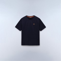 мъжка,тениска,мъжки,тениски,napapijri,badge,short,sleeve,t,shirt,mens,blue,marine