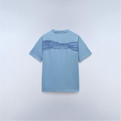 мъжка,тениска,мъжки,тениски,napapijri,back,graphic,t,shirt,mens,faded,denim