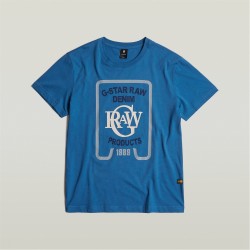 тениска,облекла,на,разпродажба,мъжки,тениски,g,star,multicolor,graphic,t,shirt,retro,blue