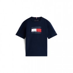 тениска,детски,3/4,панталони,tommy,hilfiger,kids',flag,t,shirt,night,navy,c1g