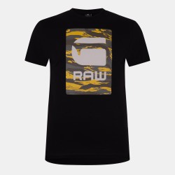 Тениска G Star Camo Box Graphic T-Shirt - Dk Black тениска,мъжки,тениски,g,star,camo,box,graphic,t,shirt,dk,black