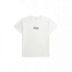 юношеска,тениска,детски,3/4,панталони,polo,ralph,lauren,logo,short,sleeved,t,shirt,juniors,paper,white