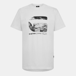 Тениска G Star Cape Town T-Shirt - White тениска,мъжки,тениски,g,star,cape,town,t,shirt,white