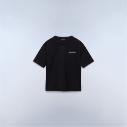 юношеска,тениска,с,щампа,детски,3/4,панталони,napapijri,back,print,tee,junior,black,beaut,941