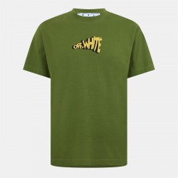 тениска,облекла,на,разпродажба,мъжки,тениски,off,white,off,ctn,slim,tee,sn99,green,yellow