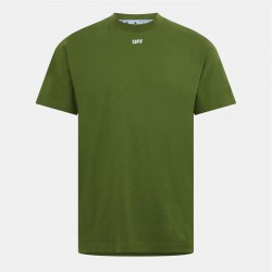 тениска,облекла,на,разпродажба,мъжки,тениски,off,white,off,brick,ss,tee,sn99,green,white