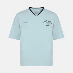 тениска,мъжки,тениски,jack,wills,men's,v,neck,short,sleeve,oversized,t,shirt,baby,blue