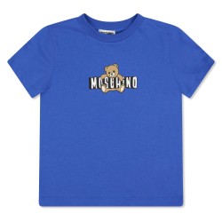 тениска,moschino,kids,bear,t,shirt,brio,blue,40630