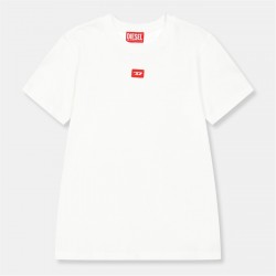 детска,тениска,детски,3/4,панталони,diesel,unisex,kids',t,shirt,white,k100