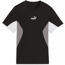 тениска,разпродажба,puma,детски,3/4,панталони,детски,тениски,puma,puma,colr,block,tee,jn63,blk,wht,gry