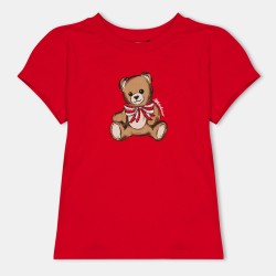 тениска,moschino,kids,t,shirt,poppy,red,50109