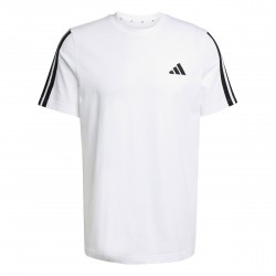 Мъжка тениска adidas Essentials 3-Stripes T-Shirt Mens - White/Black мъжка,тениска,мъжки,блузи,с,яка,мъжки,тениски,мъжки,потници,мъжки,горнища,размер+,adidas,essentials,3,stripes,t,shirt,mens,white