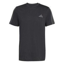Мъжка тениска adidas Essentials 3-Stripes T-Shirt Mens - Triple Black мъжка,тениска,мъжки,блузи,с,яка,мъжки,тениски,мъжки,потници,adidas,essentials,3,stripes,t,shirt,mens,triple,black