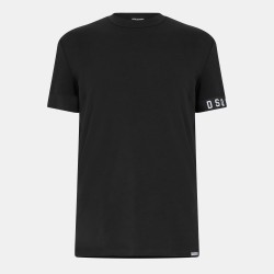 тениска,мъжки,тениски,dsquared2,men,s,dsq,band,logo,slim,fit,t,shirt,black