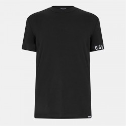 тениска,облекла,на,разпродажба,мъжки,тениски,dsquared2,men's,dsq,band,logo,slim,fit,t,shirt,black