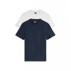 тениска,мъжки,тениски,tommy,jeans,mens,2,pack,t,shirt,navy,ecru