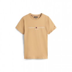 тениска,облекла,на,разпродажба,мъжки,тениски,tommy,hilfiger,logo,crew,neck,t,shirt,camel,gv7