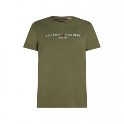 тениска,облекла,на,разпродажба,мъжки,тениски,tommy,hilfiger,logo,crew,neck,t,shirt,battle,green