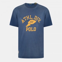 тениска,облекла,на,разпродажба,мъжки,тениски,polo,ralph,lauren,men's,regular,fit,t,shirt,rustic,navy