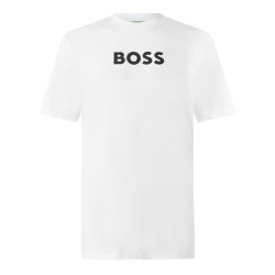 Boss Ts Logo 10274735 01 - White мъжки,тениски,boss,ts,logo,10274735,01,white