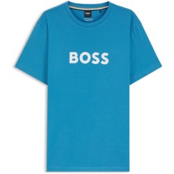 Boss T-Shirt Rn 10249533 01 - Turquoise/Aqua мъжки,тениски,boss,t,shirt,rn,10249533,01,turquoise,aqua