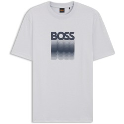 Hugo Te Insignia 10276567 01 - Lt/Pastel Grey мъжки,тениски,hugo,te,insignia,10276567,01,lt,pastel,grey