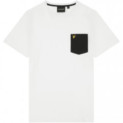 тениска,облекла,на,разпродажба,мъжки,тениски,lyle,and,scott,pocket,t,shirt,white,w104