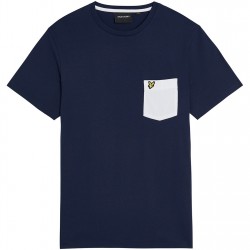 тениска,мъжки,тениски,lyle,and,scott,pocket,t,shirt,navy,wht,z629