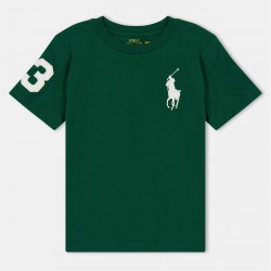 тениска,детски,3/4,панталони,polo,ralph,lauren,kids',large,logo,t,shirt,new,forest