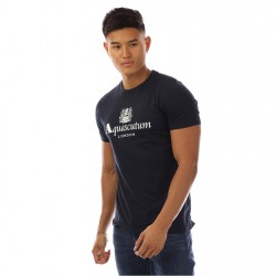 тениска,облекла,на,разпродажба,мъжки,тениски,aquascutum,aquascutum,logo,tee,sn99,navy,white