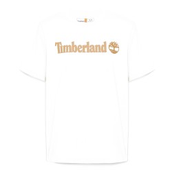 Timberland Kennebec River Linear Logo T- Shirt - Vintage White мъжки,тениски,timberland,kennebec,river,linear,logo,t,shirt,vintage,white