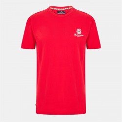 тениска,облекла,на,разпродажба,мъжки,тениски,aquascutum,logo,t,shirt,red,white