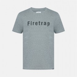 мъжка,тениска,мъжки,тениски,firetrap,large,logo,t,shirt,mens,grey,marl