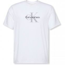 Тениска Calvin Klein Jeans CKJ Monogram Tee Sn54 - White тениска,мъжки,тениски,calvin,klein,jeans,ckj,monogram,tee,sn54,white