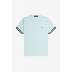 тениска,облекла,на,разпродажба,мъжки,тениски,fred,perry,stripe,cuff,t,shirt,light,ice,r30