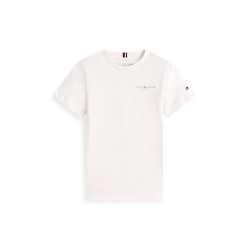 Тениска Tommy Hilfiger Kids Mini Corp T-Shirt - Ancient White тениска,tommy,hilfiger,kids,mini,corp,t,shirt,ancient,white
