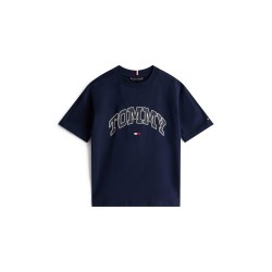 Тениска Tommy Hilfiger Kids Varsity T-Shirt - Night Navy C1G тениска,tommy,hilfiger,kids,varsity,t,shirt,night,navy,c1g