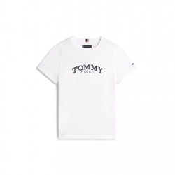 тениска,детски,3/4,панталони,tommy,hilfiger,kids',print,t,shirt,white,ybr