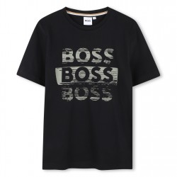 тениска,детски,облекла,boss,boss,fancy,logo,tee,jn61,black