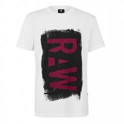 тениска,облекла,на,разпродажба,мъжки,тениски,g,star,painted,raw,graphic,t,shirt,white