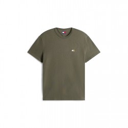 тениска,мъжки,тениски,tommy,jeans,classic,tommy,small,badge,t,shirt,pewter,green