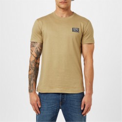 мъжка,тениска,облекла,на,разпродажба,мъжки,тениски,diesel,diesel,patch,logo,t,shirt,mens,beige,7dh