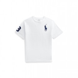 тениска,детски,3/4,панталони,polo,ralph,lauren,kids',large,logo,t,shirt,white