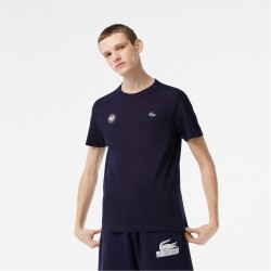 тениска,облекла,на,разпродажба,мъжки,тениски,lacoste,lacoste,garros,tee,sn99,navy,blue