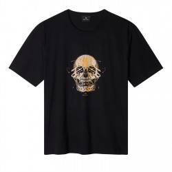 Тениска PS Paul Smith Men's Skull Regular Fit T-Shirt - Black 79 тениска,облекла,на,разпродажба,мъжки,тениски,ps,paul,smith,men's,skull,regular,fit,t,shirt,black,79