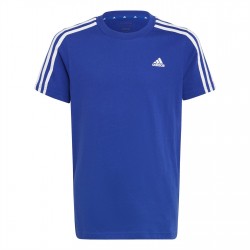 юношеска,тениска,разпродажба,adidas,детски,тениски,детски,облекла,adidas,3,stripe,essentials,t,shirt,junior,blue,white