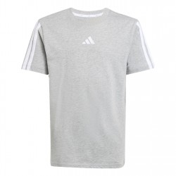 юношеска,тениска,детски,тениски,детски,облекла,adidas,3,stripe,essentials,t,shirt,junior,grey,white